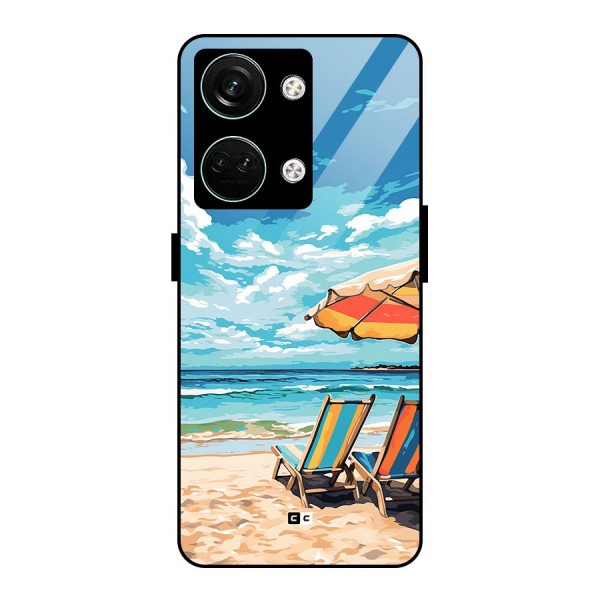 Sunny Beach Glass Back Case for Oneplus Nord 3