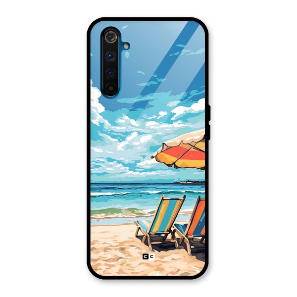 Sunny Beach Glass Back Case for Realme 6 Pro