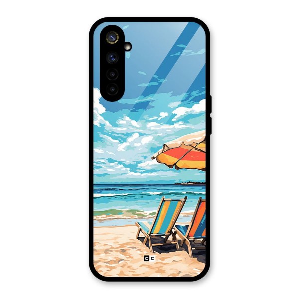 Sunny Beach Glass Back Case for Realme 6i