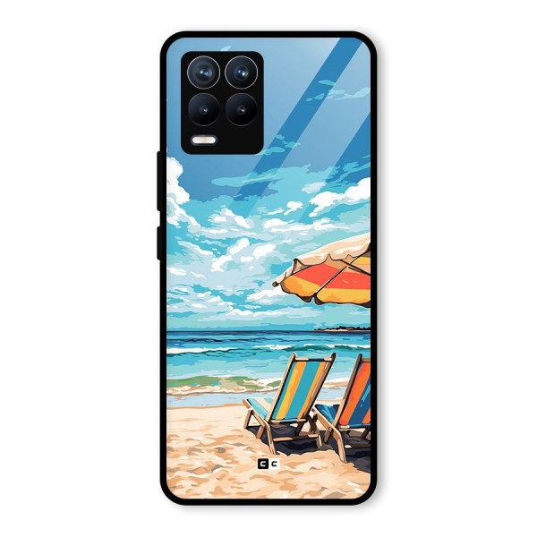 Sunny Beach Glass Back Case for Realme 8