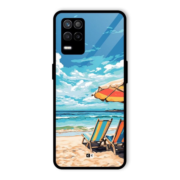 Sunny Beach Glass Back Case for Realme 8s 5G