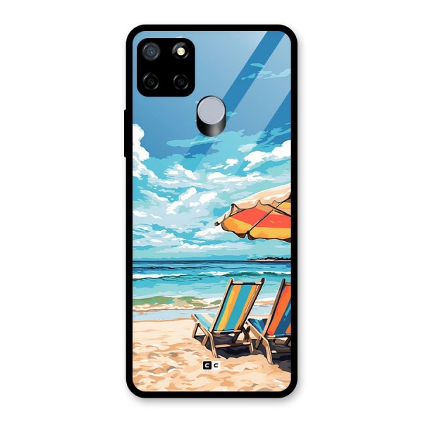 Sunny Beach Glass Back Case for Realme C15