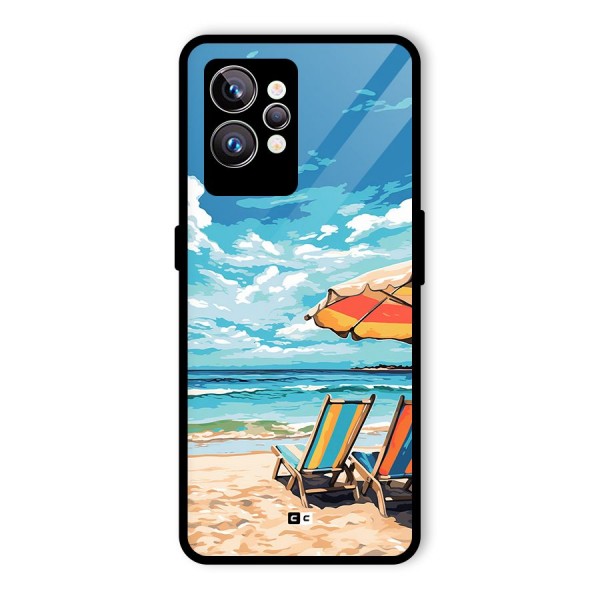 Sunny Beach Glass Back Case for Realme GT2 Pro