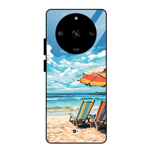 Sunny Beach Glass Back Case for Realme Narzo 60 5G