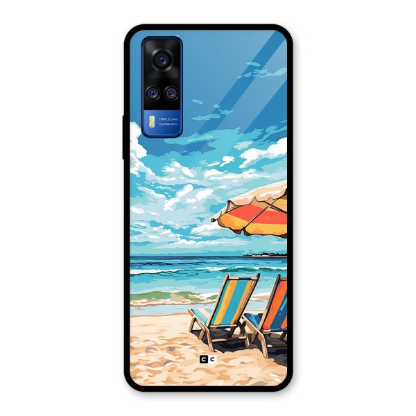 Sunny Beach Glass Back Case for Vivo Y51