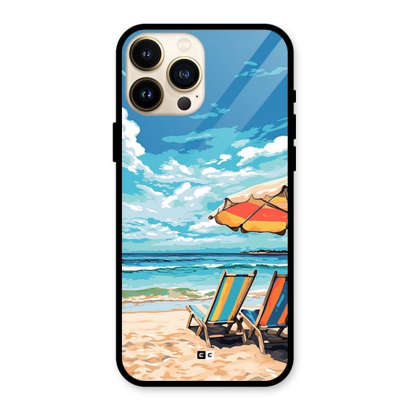 Sunny Beach Glass Back Case for iPhone 13 Pro Max