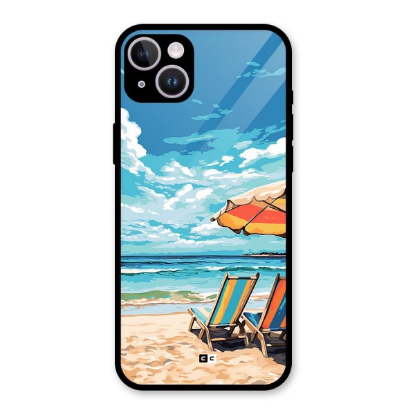 Sunny Beach Glass Back Case for iPhone 14 Plus