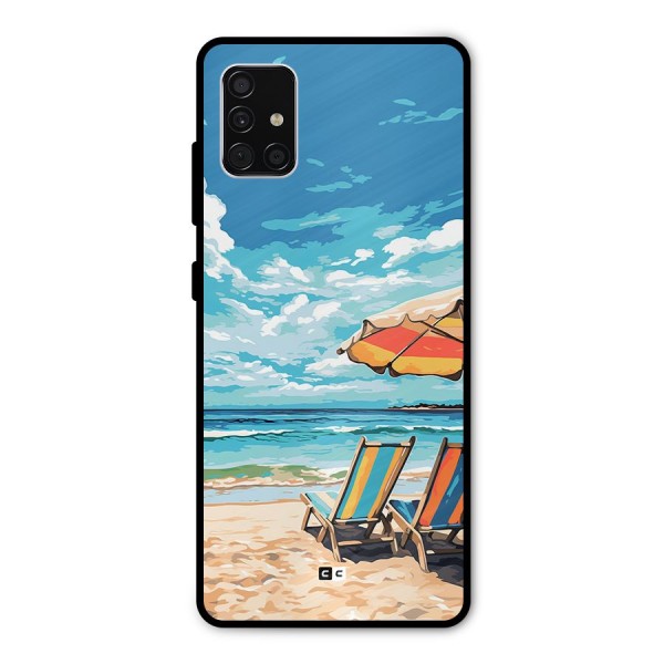 Sunny Beach Metal Back Case for Galaxy A51