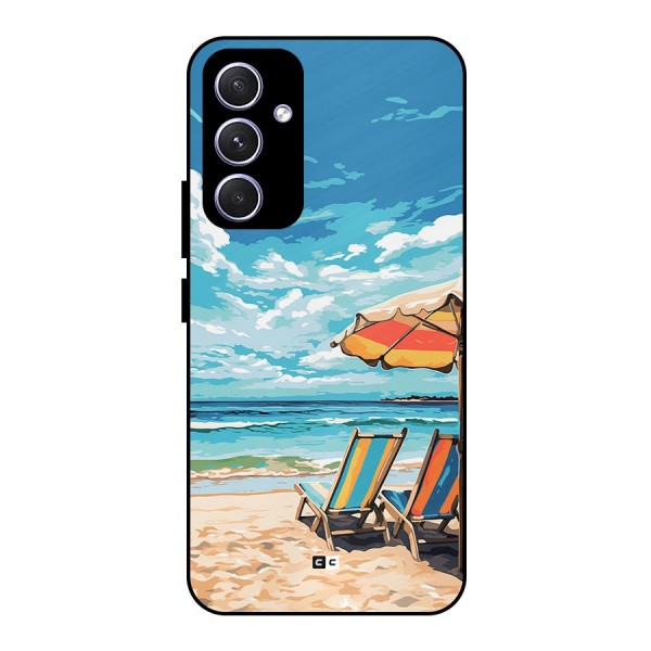 Sunny Beach Metal Back Case for Galaxy A54