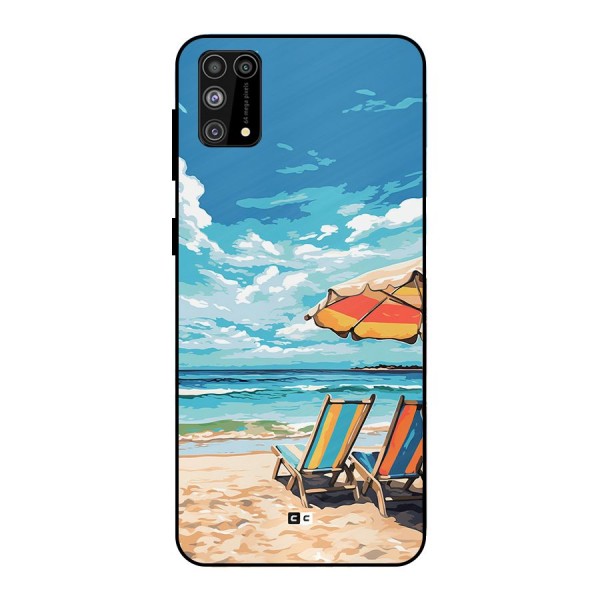 Sunny Beach Metal Back Case for Galaxy F41