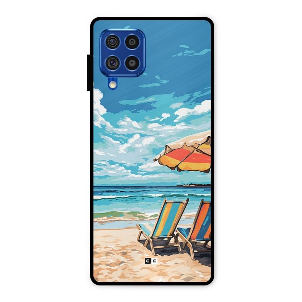 Sunny Beach Metal Back Case for Galaxy F62