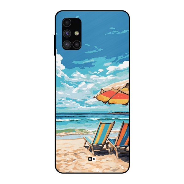 Sunny Beach Metal Back Case for Galaxy M51