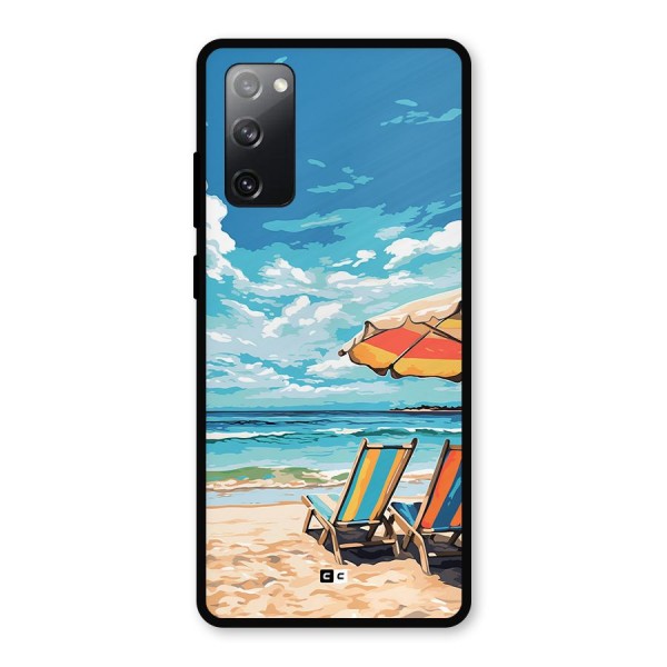 Sunny Beach Metal Back Case for Galaxy S20 FE