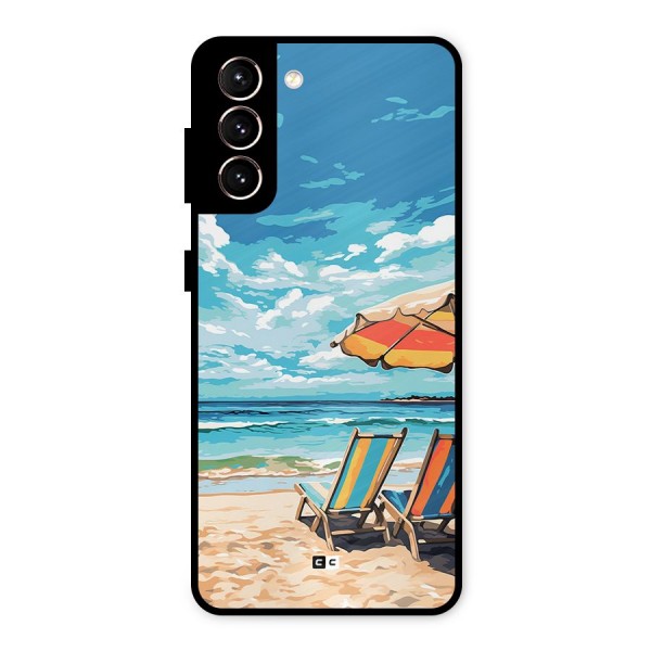 Sunny Beach Metal Back Case for Galaxy S21 5G