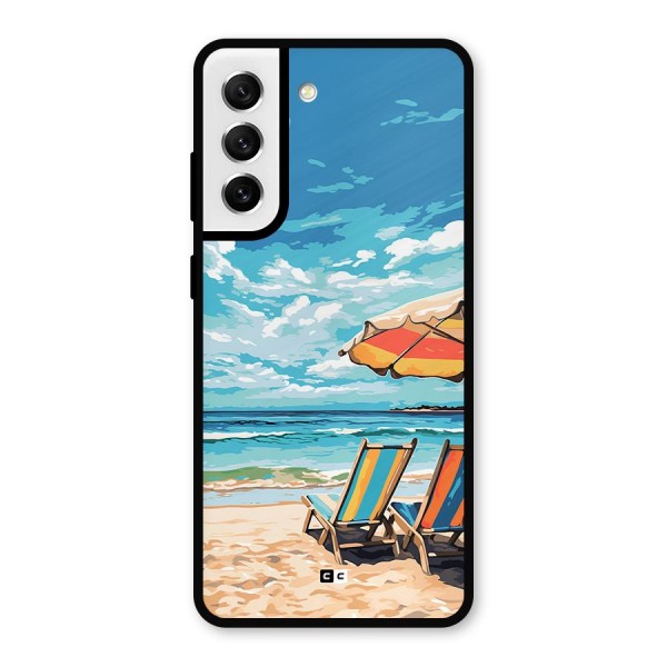 Sunny Beach Metal Back Case for Galaxy S21 FE 5G