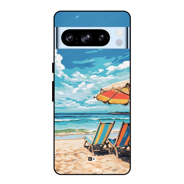 Sunny Beach Metal Back Case for Google Pixel 8 Pro