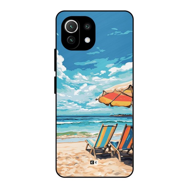 Sunny Beach Metal Back Case for Mi 11 Lite