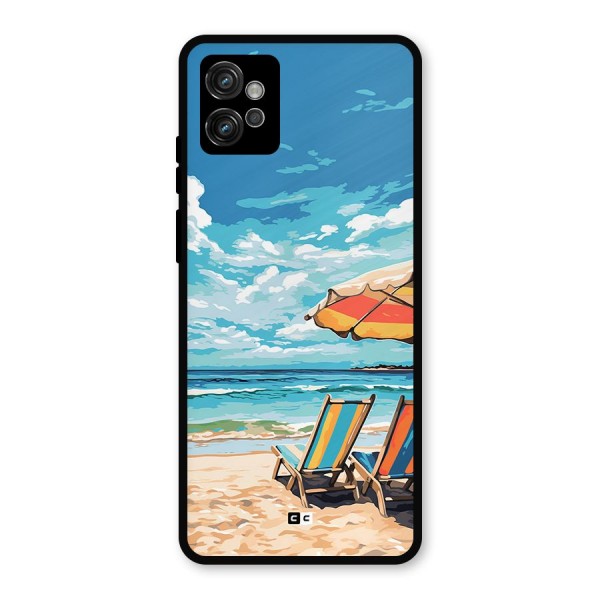 Sunny Beach Metal Back Case for Moto G32