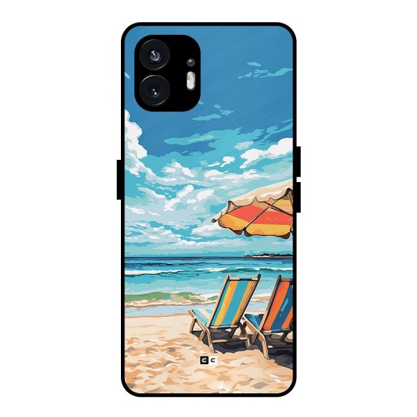 Sunny Beach Metal Back Case for Nothing Phone 2