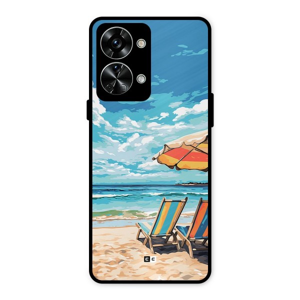 Sunny Beach Metal Back Case for OnePlus Nord 2T