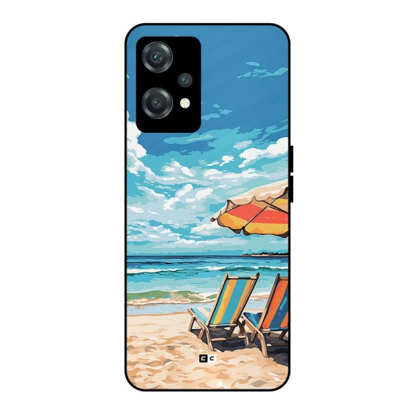 Sunny Beach Metal Back Case for OnePlus Nord CE 2 Lite 5G