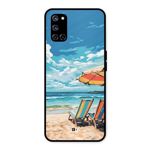 Sunny Beach Metal Back Case for Oppo A52