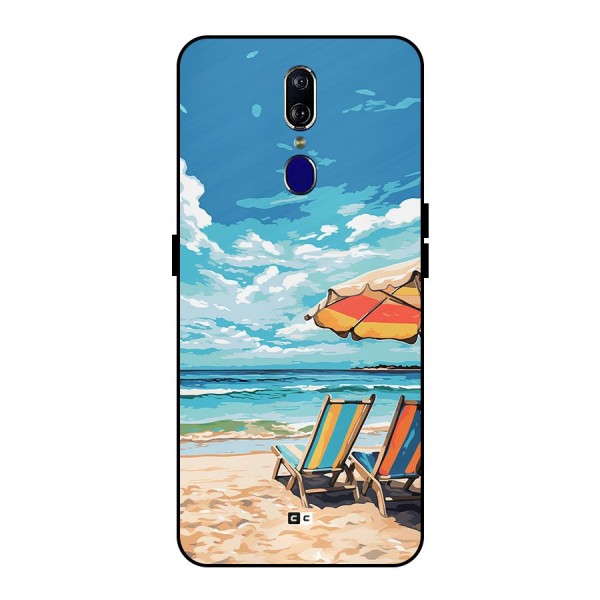 Sunny Beach Metal Back Case for Oppo F11