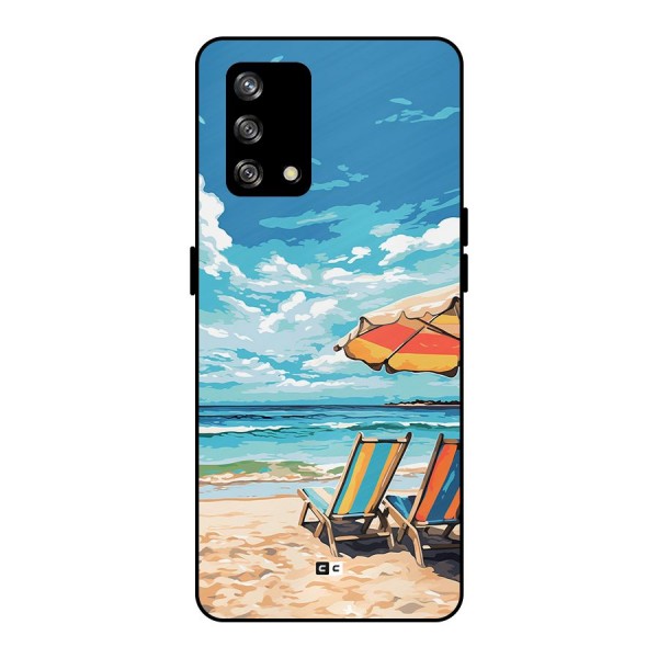 Sunny Beach Metal Back Case for Oppo F19