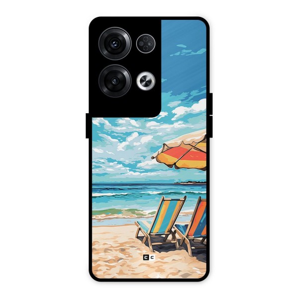 Sunny Beach Metal Back Case for Oppo Reno8 Pro 5G