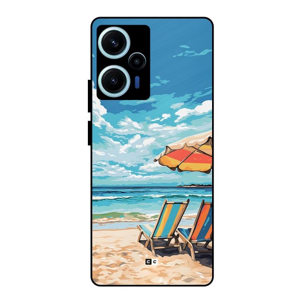 Sunny Beach Metal Back Case for Poco F5