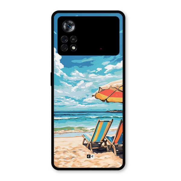 Sunny Beach Metal Back Case for Poco X4 Pro 5G