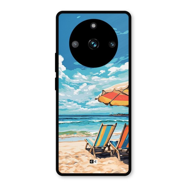 Sunny Beach Metal Back Case for Realme 11 Pro Plus