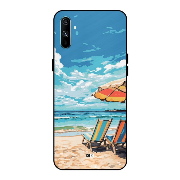 Sunny Beach Metal Back Case for Realme C3