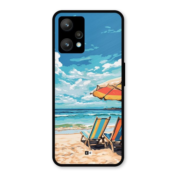 Sunny Beach Metal Back Case for Realme Narzo 50 Pro