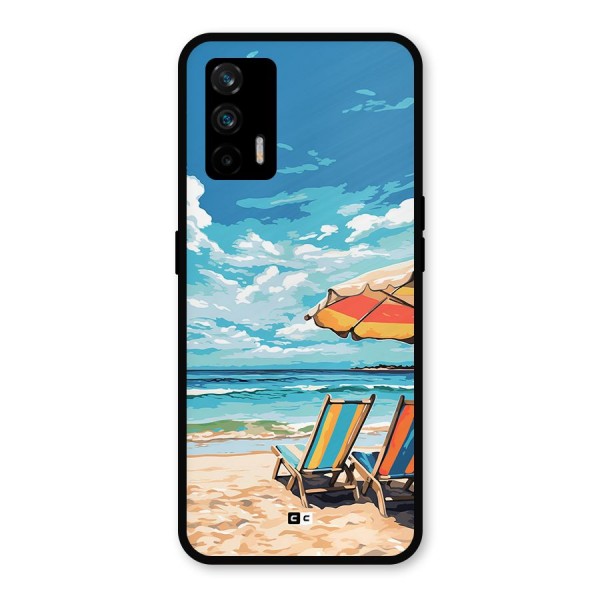 Sunny Beach Metal Back Case for Realme X7 Max