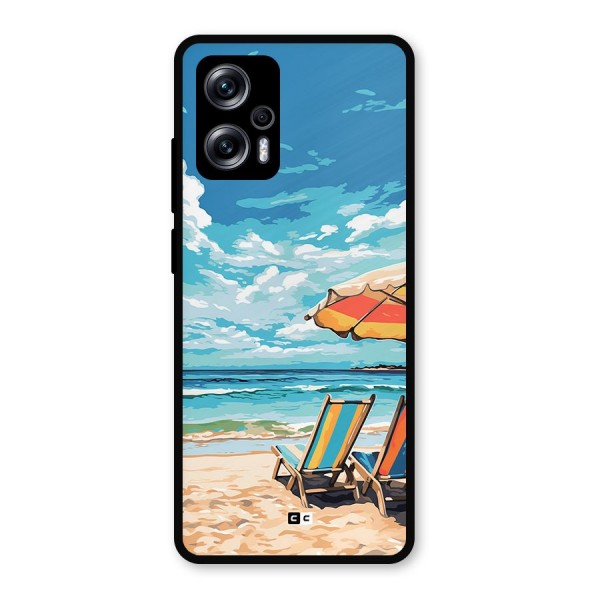 Sunny Beach Metal Back Case for Redmi K50i