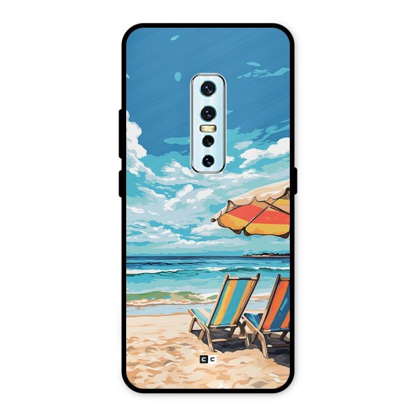 Sunny Beach Metal Back Case for Vivo V17 Pro