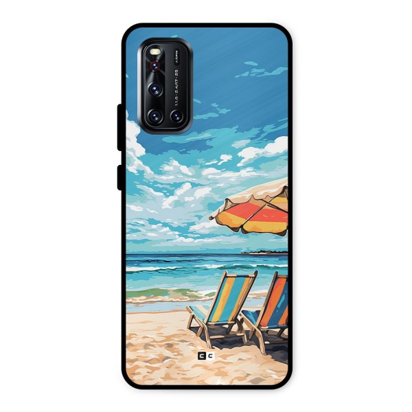 Sunny Beach Metal Back Case for Vivo V19