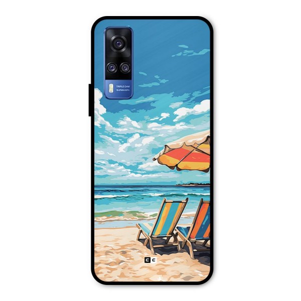 Sunny Beach Metal Back Case for Vivo Y31