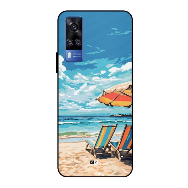 Sunny Beach Metal Back Case for Vivo Y51