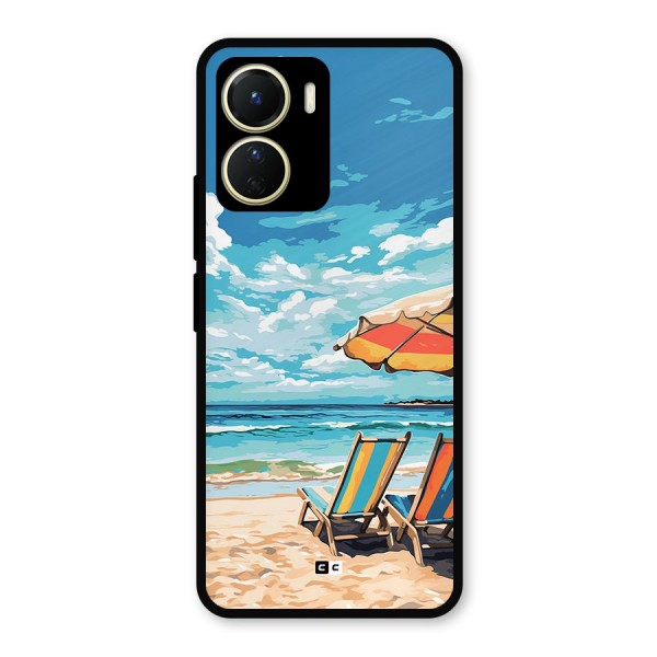 Sunny Beach Metal Back Case for Vivo Y56