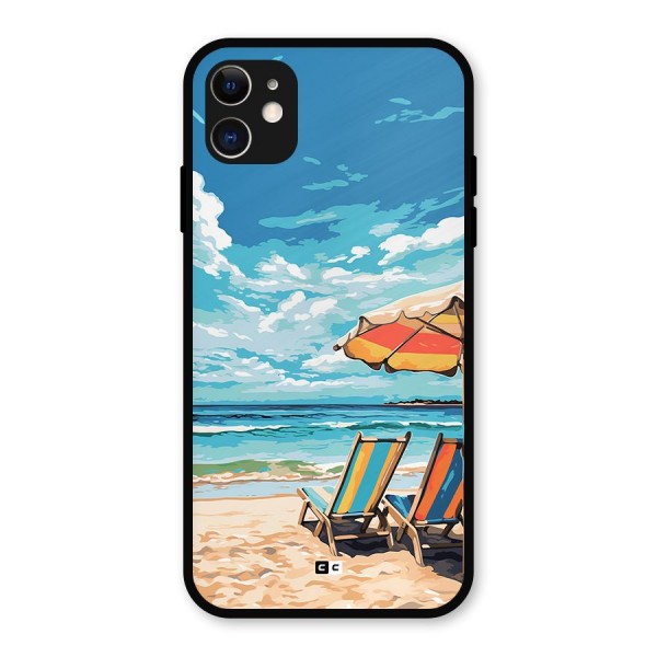 Sunny Beach Metal Back Case for iPhone 11