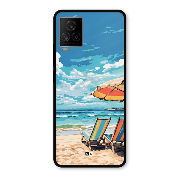 Sunny Beach Metal Back Case for iQOO 7 Legend 5G