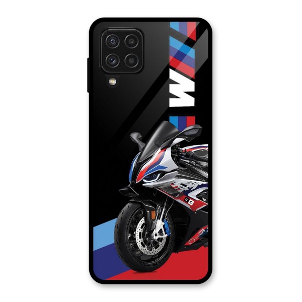 SuperBike Stance Glass Back Case for Galaxy A22 4G