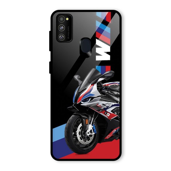 SuperBike Stance Glass Back Case for Galaxy M21