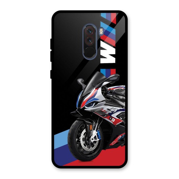 SuperBike Stance Glass Back Case for Poco F1