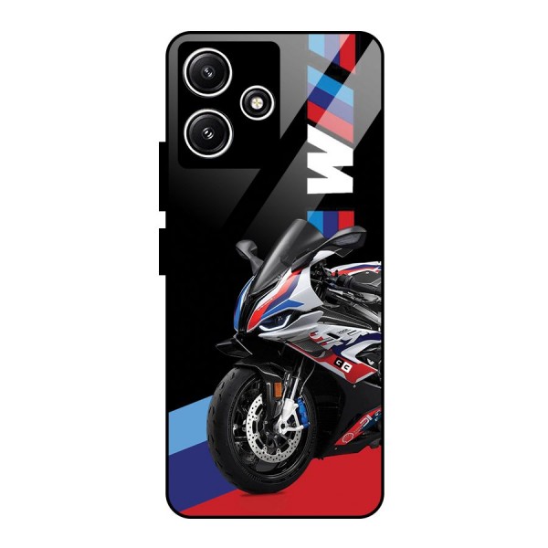 SuperBike Stance Glass Back Case for Poco M6 Pro