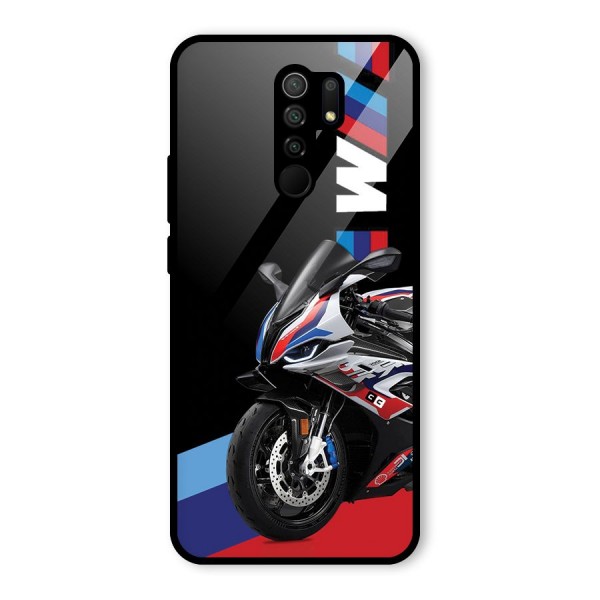 SuperBike Stance Glass Back Case for Redmi 9 Prime