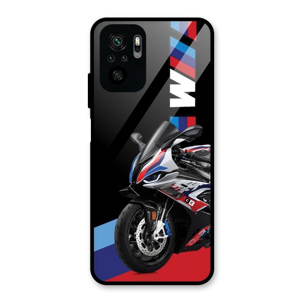 SuperBike Stance Glass Back Case for Redmi Note 10