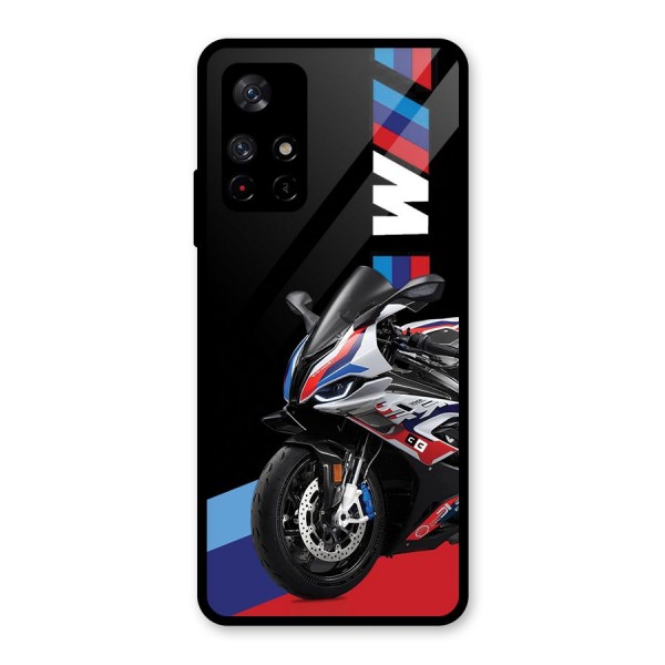 SuperBike Stance Glass Back Case for Redmi Note 11T 5G